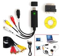 XFUYI 1 Set Kit Dispositivo di acquisizione Video convertitore USB 2.0 da VHS a D per 10 videoregistratori in plastica + Metallo