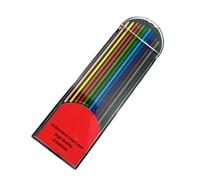 XFUYI 12 Pezzi 2,0 mm di Spessore ricariche per matite Colorate per Matita Meccanica da 2,0 mm, Matita da Falegname, Matita per Lavorazione del Legno, Disegno Artistico