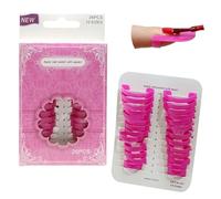 XFUYI 26x Nail Polish Protector 10 Misure Riutilizzabile Nail Polish Guard C Shield Pelle Cuticole Protettore per Unghie Arte Pittura