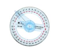 XFUYI 360 Gradi Angolo Misura goniometro 360 Gradi goniometro in plastica per Scuola Aula Ufficio Disegno misurazione plastica