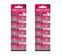 XFUYI Batterie a Bottone AG3 1,55 V SR41 192 L736 384 SR41SW CX41 LR41 392 per lampade, Orologi e Macchine fotografiche