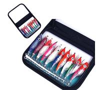 XFUYI Esche per Pesci Esche, 10 Pezzi Ami per Calamari Fluorescenti Esche per gamberetti Esche morbide per la Pesca di gamberetti per/ABS d'Acqua Dolce