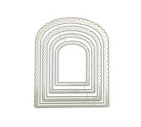 XFUYI Fustelle da Taglio a Incastro Stencil per goffratura per la creazione di Biglietti Scrapbooking Album Invito per Feste Acciaio al Carbonio Argentato