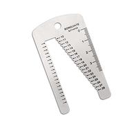XFUYI Righello per Cinturini Stencil Modello Strumento di misurazione per Cinturini Bracciale Cintura Acciaio Inossidabile Artigianato in Pelle Riparazione Orologi Acciaio Inossidabile