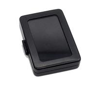 XFUYI Scatola Trasparente per Gioielli, Contenitore per Pietre preziose, Scatola per Gioielli con Ciondolo, espositore, Argento e Nero