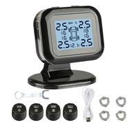 XFUYI SUV Car Tire Pressure Warning TPMS USB Allarme di Sicurezza Pneumatico Wireless con 4 Display LCD Esterni