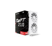 XFX Speedster SWFT210 - Scheda grafica Radeon RX 7600, con 8 GB GDDR6 HDMI 3xDP, AMD RDNA 3 RX-76PSWFTWY, colore: Bianco
