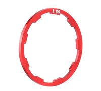 XFYESL Cassette pignoni e Ruote libere per Bicicletta Pig Rondella distanziale per mozzo volano Bicicletta, Guarnizione Cassetta, rondella per mozzo Bicicletta in Lega di Alluminio(Red 1.85mm)