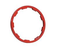 XFYESL Cassette pignoni e Ruote libere per Bicicletta Pig Rondella distanziale per mozzo volano Bicicletta, Guarnizione Cassetta, rondella per mozzo Bicicletta in Lega di Alluminio(Red 2.18mm)