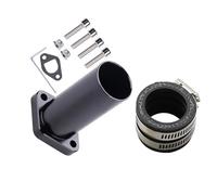 XFYESL Kit carburatore Set Adatto per carburatore PWK 21-30MM Mikuni VM CNC Adattatore collettore di aspirazione connettore Motore Carburatore Moto(Black)