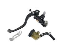 XFYESL pompa freno leva Leva cilindro universale Adelin PX1 da 14/15/16/17,5/19 mm, adatta per Yamaha, adatta per Kawasaki, adatta per Suzuki. Leve freni per moto(Black Left 19mm)