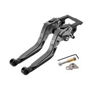 XFYESL pompa freno leva Leva freno di stazionamento X 125/150/200 Leva frizione Set Leve manubrio moto pieghevoli con blocco di stazionamento Leve freni per moto(Titanium-Black)