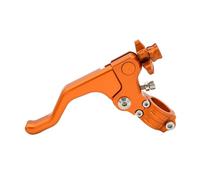 XFYESL pompa freno leva Leva frizione corta per moto adatta per Yamaha, adatta per KTM, adatta per Kawasaki 125, 250, 300, 400, Z900, Z800, Z750, Z650 Leve freni per moto(Orange)