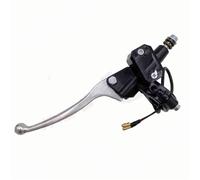 XFYESL pompa freno leva Leva frizione freno cilindro principale moto adatta per 50cc-250cc ATV Earth Pit bicicletta idraulica Leve freni per moto(Silver,Left)