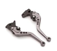 XFYESL pompa freno leva Leve freno e frizione per motociclette, regolabili CNC, adatte per Yamaha YFZ450 YFZ450R 2009-2018. Leve freni per moto(Short gray)