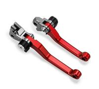 XFYESL pompa freno leva Leve freno e frizione pieghevoli per motocross, con perno girevole, per moto da cross, con cavo, adatte per YAMAHA YZ250F 2009 2010-2022 YZ250F Leve freni per moto(A pair red)