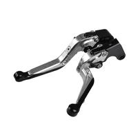 XFYESL pompa freno leva Leve freno e frizione regolabili CNC pieghevoli adatte per Triumph TIGER 800 XC/XCX/XR/XRX 2015-2018 per moto Leve freni per moto(Silver)