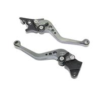 XFYESL pompa freno leva Leve freno universali per moto, accessori per moto, clacson modificato, leva manuale regolabile Leve freni per moto(Titanium color)