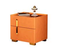 XFZJCHAP Auto tavolo da letto camera da letto mobile mobile armadietto mobile mobile mobile autoassemblato stand notturno (arancione)