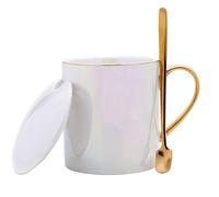 XFZJCHAP Bbcbbz perla glassata en bronzo tazza di tè tazza per la colazione tazza di latte 340 ml di alta a temperatura in porcellana.