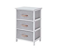 XFZJCHAP Comodino da tavolo da letto con 3 cassette per tavolino mobile mobile mobili da letto mobili da letto tavolo decorazione per casa
