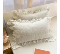 XFZJCHAP Cuscino per Ragazze in Stile Principessa Set Piccolo e Delizioso Design in Pizzo a Colori Solidi freschi Ideale per Gli Studenti del dormitorio Decorazioni per la Camera da Letto Giallo
