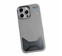 XFZJCHAP Custodia magnetica per iPhone 15 Pro Max/15 Pro/15 Plus/15, custodia per il telefono cellulare di calore in fibra di carbonio ultra sottile con protezione dell'obiettivo (colore: bianco,