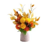 XFZJCHAP Fiori Artificiali Fiore Finto Fiori Artificiali mediterranei, Decorazioni di Bouquet Anti-Autentico, Fiori da Tavolo, Decorazioni di Fiori Artificiali (Colore: Giallo) (Giallo)