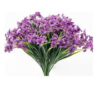 XFZJCHAP Fiori Artificiali Fiori Finti 1 fasci di Simulazione Artificiale Violette Bouquet Fiore di plastica Resistente all'Usura per Decorazioni Resistenti ai Raggi UV (Colore: Rosso) (Viola)