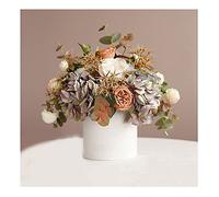 XFZJCHAP Fiori Artificiali Simulazione Fiore in Vaso idrangea Tulipano Bouquet Falsa Fiore Che Tiene Oggetti di tiro a Fiori Adatti per Il Soggiorno Tavolo da Pranzo