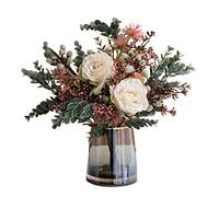 XFZJCHAP Fiori Finti Esterni Fiori Artificiali Piante finte Che Tiene Bouquet Simulazione Fiori di Decorazione Tavolo Che Imposta Fiori Finti Soggiorno Fiori Artificiali all'aperto (Colore: a)