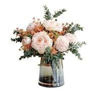 XFZJCHAP Fiori Finti Esterni Fiori Artificiali Piante finte Che Tiene Bouquet Simulazione Fiori di Decorazione Tavolo Che Imposta Fiori Finti Soggiorno Fiori Artificiali all'aperto (Colore: a)