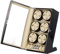 XFZJCHAP Guarda la Scatola Winder per 12 Orologi Automatici + 4 Spazio di archiviazione Controllato in Modo Indipendente Montare Gli Accessori per Orologi da Donna Uomo,