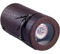 XFZJCHAP Orologio Portatile Che avvertono Orologio per Orologi a Orologio Automatico Box da Shaker con Motori silenziosi Alimentato a Batteria o Adattatore CA, Marrone, Marrone,