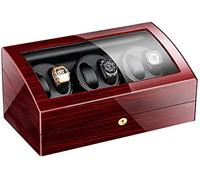 XFZJCHAP Scatola di avvolgitore Automatica 6+7, Vernice in Legno Esterno Motore Estremamente Silenzioso 4 modalità di Rotazione Visualizzazione Accessori per Cassette d'oro
