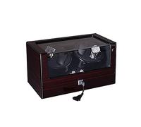 XFZJCHAP Scatola di stoccaggio del Vento per Orologio a LED con 2+3 Scomparti, Motore Silenzioso, funzionalità di Coperchio Aperto/Chiusura e Blocco Chiave per l'avvolgimento Automatico dell'orologio