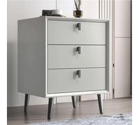 XFZJCHAP Stand notturno Multifunzionale mobile in legno Tavolo da comodino con 3 livelli Spazio di stoccaggio per spazi soggiorno camera da letto del letto per la casa di casa del bagno, A (C)
