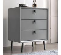 XFZJCHAP Stand notturno Multifunzionale mobile in legno Tavolo da comodino con 3 livelli Spazio di stoccaggio per spazi soggiorno camera da letto del letto per la casa di casa del bagno, A (C)