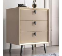 XFZJCHAP Stand notturno Multifunzionale mobile in legno Tavolo da comodino con 3 livelli Spazio di stoccaggio per spazi soggiorno camera da letto del letto per la casa di casa del bagno, A (C)