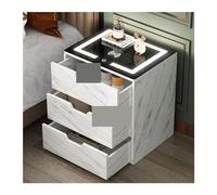 XFZJCHAP Tavolino da letto comodini funzionali comodini con touch moderni mini cabinetto notturno