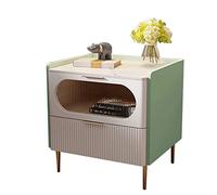 XFZJCHAP Tavolino da letto Installazione in legno Installazione gratuita per comodino mobile ardesia Bramine Night (1 19,7 pollici/50 cm)