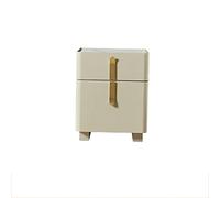 XFZJCHAP Tavolo da letto ardesia moderno camera da letto mobile armadio armadio piccolo mobile a doppio cassetto con manico in metallo supporto notturno (A)