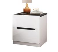 XFZJCHAP Tavolo da letto, comodino piccolo con comodino in legno del cassetto D tavolo da letto moderno a metà secolo d-tavolo per camera da letto, soggiorno Tryway House Home Office, 50 * 41 * 45cm