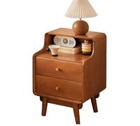 XFZJCHAP Tavolo da notte a 2 livelli, comodini moderni, s, comodini a metà ctury con scaffale di stoccaggio, legno, piccoli stand notturni per camere da letto