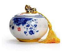 XFZJCHAP Urne cremazione per Cenere di Ceramica Urna funeraria del ricordo Memoriale per Ceneri umane Columbarium Burial Coffin Cara Jar