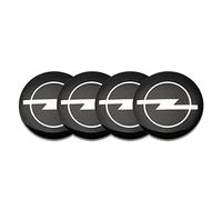 XGAGCF 4 Pezzi Auto Coprimozzi Ruota Centro Tappi Cerchioni Mozzo Badge Hub Center Caps Adesivi, per Opel OPC Astra J H G K Insignia Corsa D B E Mokka Vectra 56MM Auto Decorativo Emblema Accessori