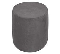 XGANGM Copri Pouf Rotondo Elasticizzato 31x38cm Velluto Copri Ottomano Rotondo Copri Sgabello Copertura Pouf poggiapiedi Cilindrico Copri Sgabello Fodera per poggiapiedi,Dark Grey,37x42cm