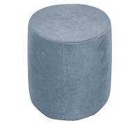XGANGM Copri Pouf Rotondo Elasticizzato 31x38cm Velluto Copri Ottomano Rotondo Copri Sgabello Copertura Pouf poggiapiedi Cilindrico Copri Sgabello Fodera per poggiapiedi,Grey Blue,37x42cm