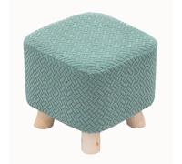 XGANGM Quadrato Copri Pouf Elasticizzato Piccolo 28×28×17CM-2/4pezzi Fodera Pouf Poggiapiedi Fodere Coprisgabello Quadrato Copri Pouf Ottomano Copertura Pouf,6# 2pcs,28x28x17cm