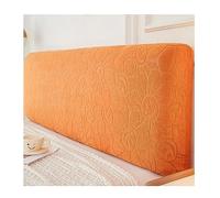XGANGM Singolo/Matrimoniale Copritestata Elasticizzata per Letto Copri Testiere Letto Fodera Testiera Letto Fantasia Velluto Copri Cuscino Lavabile Decorazione Camera,Arancia,180(170~190) cm
